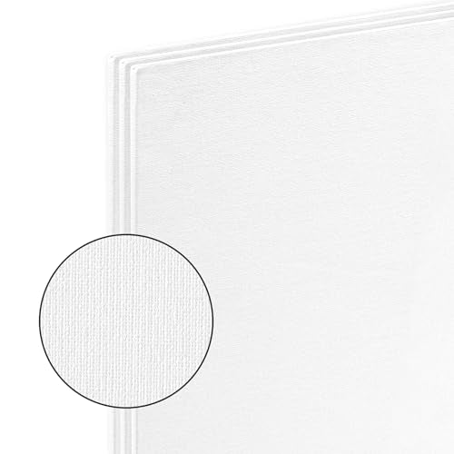 New York Central Portrait-Smooth Artist Canvas Panel 3x5 - Professional Quality 100% Cotton Canvas Panels for Painting - Ideal for Painting, Acrylics, Oils - size: 3x5"