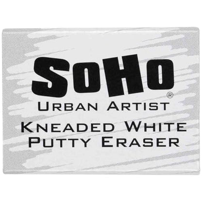 SoHo Urban Artist Kneaded Putty Eraser for Graphite Charcoal & Pastel, 36-Pack Standard White Eraser, Soft Flexible Drawing Tool for Blending Highlighting & Detail Work, PVC & Latex Free