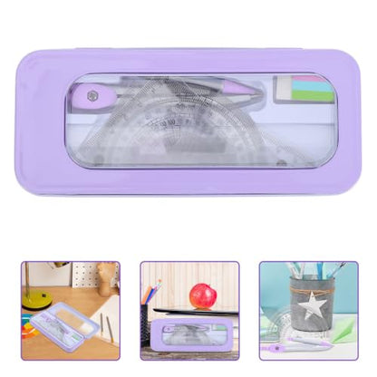 GALPADA Student Math Geometry Set Compass, Protractor, and Triangle Ruler, Convenient and Practical Plastic and Metal Tools for School Supplies and Math Projects,