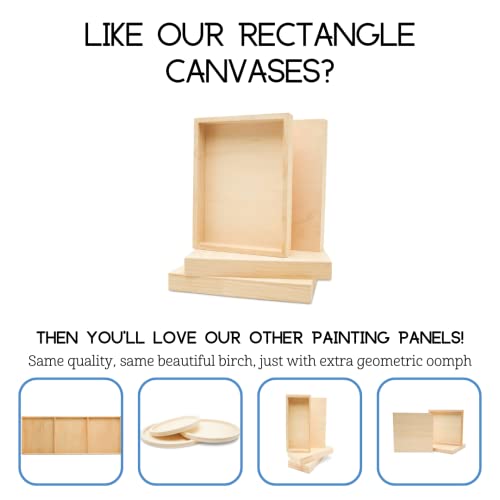 Birch Painting Panel 13 x 19 x 3/4-inch Wood Canvas Boards for Painting, Blank Signs for Crafts, by Woodpeckers - size: 13 x 19