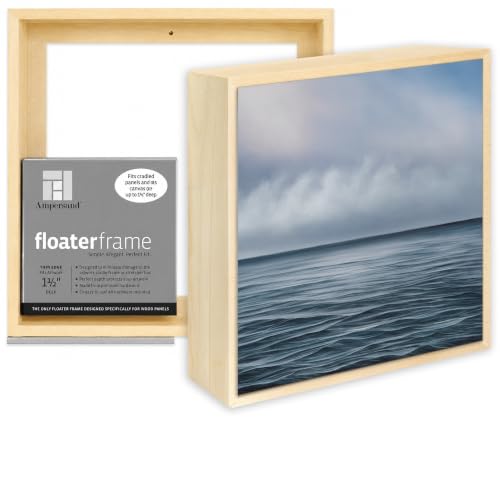 Ampersand Float Frame 1.5In Thin 8X8 Maple - color: Maple, size: 8x8