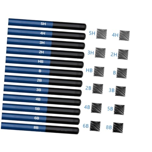 Unomor 26pcs Sketch Drawing Pencil Set for Beginners and Adults, Natural Wood Art Supplies Kit with Assorted Hardness for Sketching, Painting, and Drawing Practice