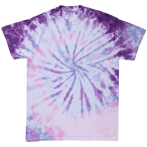 Tulip One-Step Tie-Dye Kit Tiara, Party Activity, Permanent & Vibrant Fabric Dye, Easy Clean-up, Makes 10 Bottles, Includes 5 Bonus Refill Packs, 8 Fun Techniques Included, Pink and Purple Colors - color: Tiara