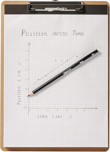 Amazon Basics Hardboard Office Clipboard, Low-Profile, Letter Size, 9" x 12.5", Brown, 6-Pack - size: 6-Pack