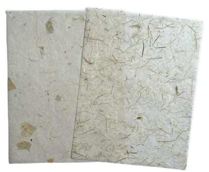A4 Natural Banana bark, Leaves etc., Mulberry Paper Sheets Art Tissue Washi Paper Design Craft Art Origami Suppliers Card Making Writing Painting 50 Sheets (Mixed Leaves,Banana Bark, etc., A4) - color: Mixed Leaves,Banana Bark, etc., size: 8.3 X 11.7 Inch