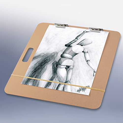 Artist's Loft Field Sketch Board - Drawing Board with Sturdy Clip and Rubber Band, Portable Clipboard for Drafting and Drawing - 1 Pack
