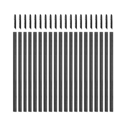 MECCANIXITY 25Pcs Willow Charcoal Sticks, 3-8mm Willow Charcoal Pencils Soft Sketch Vine Art Supplies Set for Drawing Sketching Shading Painting Artists Beginners
