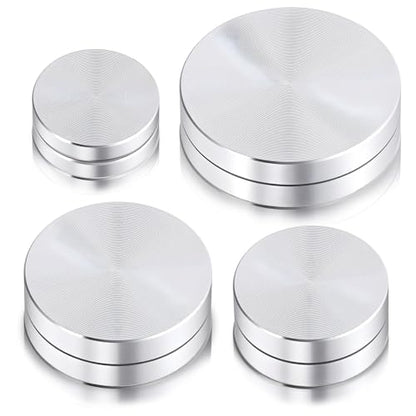 4 Pack Ceramic Clay Pottery Throwing Trimming Spinner Tool, (20 mm/25 mm/30 mm/38 mm) Silver Pottery Wheel Small Rotary Trimming Tool Suitable for Professional Potters and Clay Artists