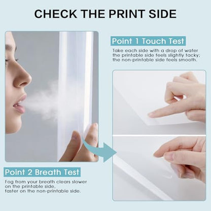 Waterproof Inkjet Transparency Film 13 x 19 Inch, 4 Mil 120 Sheets Professional Grade Printable Transparency Film for Silk Screen Printing, Overhead Projector, Crafts - size: 13''x19'', 4 mil, style: 120 Sheets