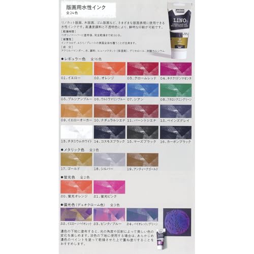 Pebeo Renocut Print, Ink (Water-Based) 2.7 fl oz (80 ml), Antique Gold 19 - color: Antique, Gold