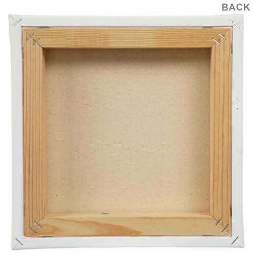 Hobby Lobby Master's Touch Grandeur Blank Canvas, Heavy-Duty Cotton Duck, Gallery-Wrapped, White (10"x10") - style: 10"x10"