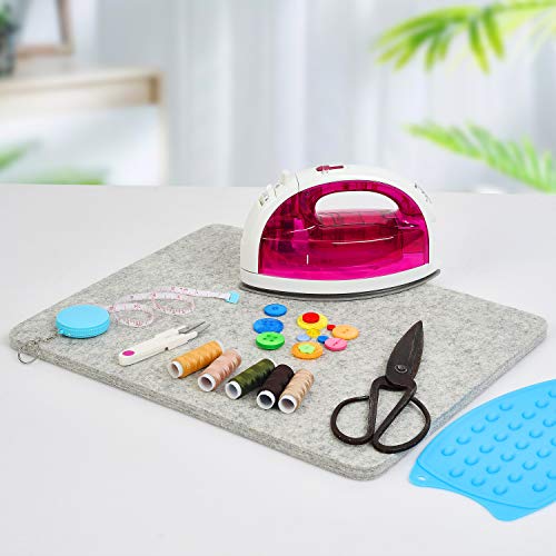Rdutuok 17"x13.5" Wool Pressing Mat 100% New Zealand Felted Wool Ironing Mat Pad for Quilter, Sewing, Quilting Supplies and Notions - size: 17" x 13.5"