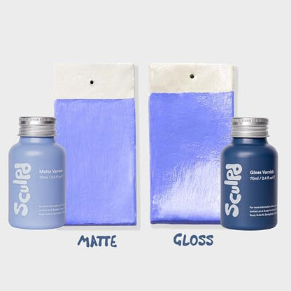 Sculpd 70 ml Air Dry Clay Glaze - Gloss, Scratch Resistant and Waterproof Pottery Glaze, Gloss Varnish for Air Dry Clay - color: Gloss Varnish, size: 70 ml