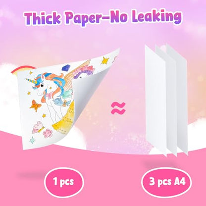 JoyCat Paint with Water Coloring Books, Art & Craft Activity, Princess No Mess Art for Kids Ages 4-8, Craft Kits & Supplies, DIY Creative Activity, Gifts for Girls & Boys - style: Princess & Magical Pony 2