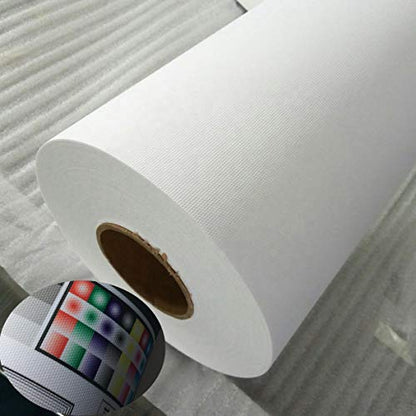 4U Media&Displays 60"x100ft.roll UV Printing Inkjet Art Canvas Roll 55% Poly-45% Cotton White Matte-Finish Printable Canvas - size: UV Canvas 60"