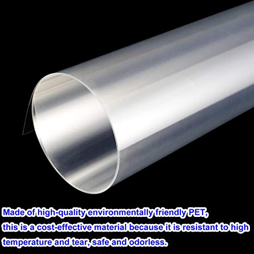 30 PCS Clear Blank Stencil Sheets 12 x 24 Inches, 6 mil Blank Mylar Templates, Large Blank Stencil Material for Making Your Own Stencils