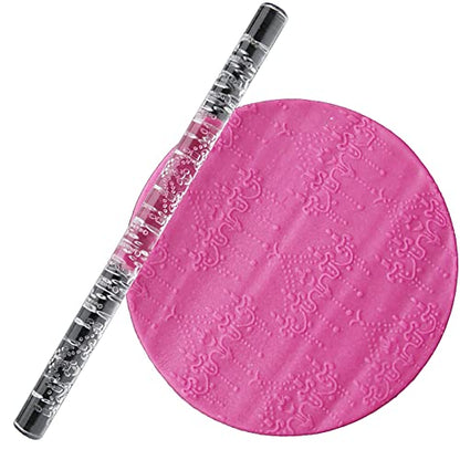 Rengue Acrylic Rolling Pin with 28 Patterns, Compliant Material, Comfortable Grip, 16 X 1 Cm, Lightweight for Dough and Pastry Acrylic Rolling Pin with 28 Patterns, Nan Kitchen (#13) - size: 52002 chandelier
