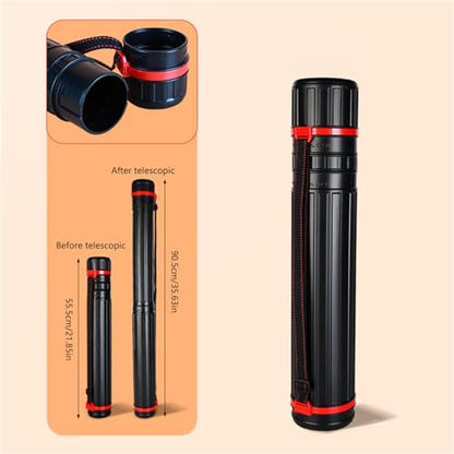 Telescoping Art Transport Tube for Document Art Drawing Artwork, Telescoping Painting Traveling Tube Storage Holder Painting Travel