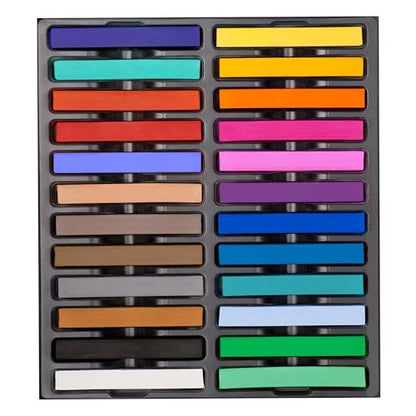 Soft Pastel for Artists, 24 PCS Vibrant Colors Chalk Sticks - Premium Pastel Art Supplies for Drawing, Blending, and Shading - Ideal for Adults and Beginners
