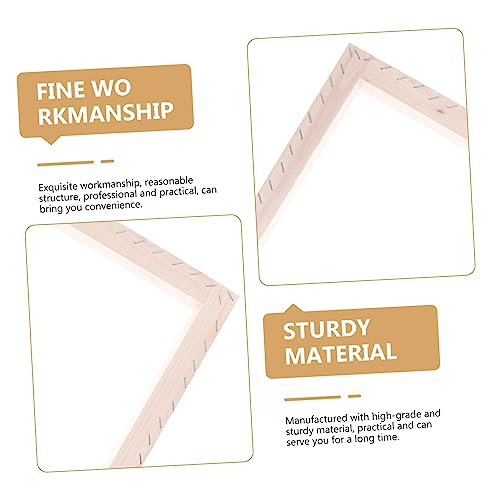 Uonlytech Practical Screen Frame Kit for DIY Printing Canvas Bag Wood Silk Screen Printing