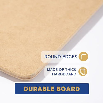 Falling in Art 19x25 Sketch Board, Drawing Tote Board for Artists with Sturdy Clip and Rubber Bands, Portable Art Clipboard for Classroom and Studio Drawing - size: 19X25"