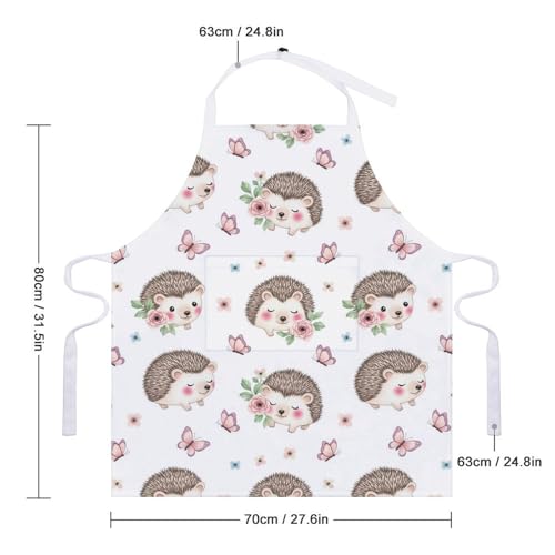Cooking Apron for Adults with Pockets, Waterproof Oil Resistant Bib for Kitchen Restaurant BBQ Baking - color: Style (325)