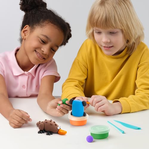 HEY CLAY Set - Colourful Modeling Air Dry Clay Kit for Kids 15 cans and Sculpting Tools with Fun Interactive Instructions App - Children 3+ (Australian Animals) - style: Australian Animals