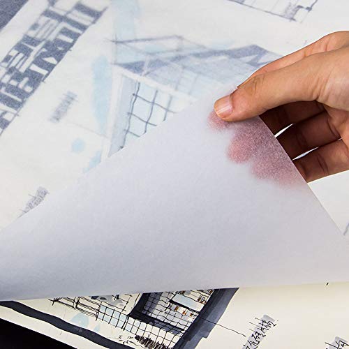 Waybas 200 Sheets A4 Tracing Paper, White Translucent Sketching Paper for Pencil Ink Markers (8.5 x 11.5 Inch) - color: 200 Pcs