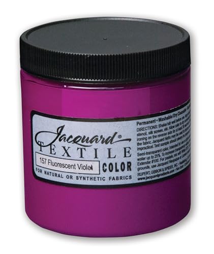 Textile Color Paint FL Violet - color: Fluorescent Violet, size: 8 Fl Oz (Pack of 1)