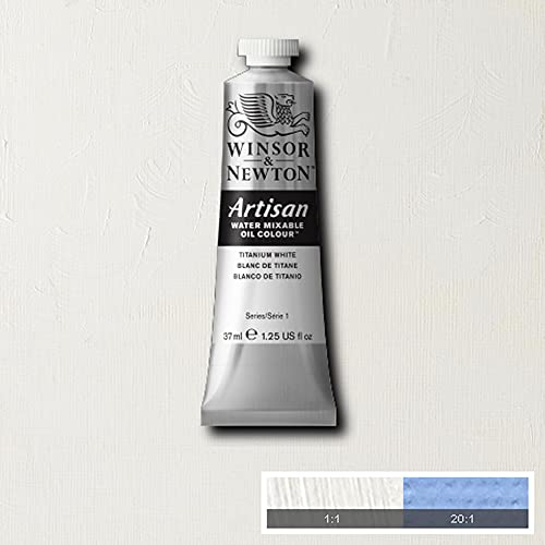 Winsor & Newton Artisan Water Mixable Oil Colour, 1.25-oz (37ml), Titanium White - color: Titanium White, style: 1.25-oz