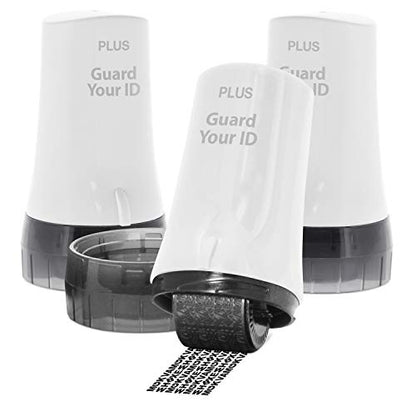 Guard Your ID Advanced 2.0 Roller Identity Privacy Stamp for Identity Theft Prevention and Security (Regular 3-Pack, White) - color: White, size: Regular 3-Pack
