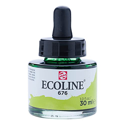 Ecoline Liquid Watercolour Bottle 30 ml Grass green 676 (11256761) - color: Grass Green