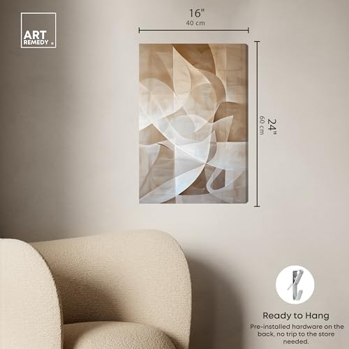 Art Remedy Scattered Thoughts Gallery Wrapped Abstract Shapes 1 Piece Canvas Wall Art, 16" x 24", Gallery Wrapped - color: Gallery Wrapped, size: 24"L x 16"W