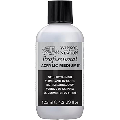 Winsor & Newton Professional Acrylic Medium, Satin UV Varnish, 125ml (4.2-oz) - color: Satin Uv Varnish, style: 125ml (4.2-oz)