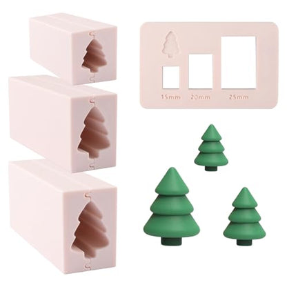 Polymer Clay Bead Roller Set, Christmas Tree Bead Roller Polymer Clay Roller for Jewelry Crafts, Clay Tools and Supplies Gift for Artists,15/20/25mm - color: Christmas 2