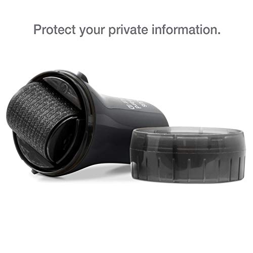 Guard Your ID Wide Advanced Roller 2.0 Identity Theft Prevention Security Stamp Black - color: Black, size: wide
