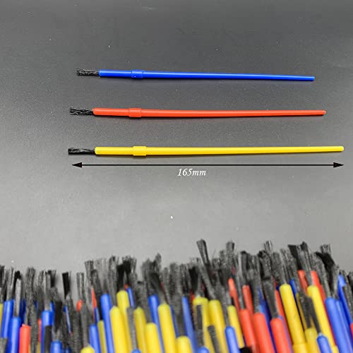 Paint Brushes Set, 300Pcs Plastic Paint Brushes Acrylic Paint Brush Watercolor Brushes Colorful Detail Painting Kit Art Supplies for Face Nail Art, Miniature Detailing and Rock Painting - color: 300pcs