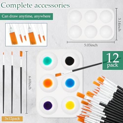 Ctosree 12 Sets Pre Drawn Canvas Kit for Painting Adults Sip and Paint Kit Art Pre Printed Canvas Bulk for Adult Date Night, Art Party & Holiday Gift(Mixed Style,8 x 8 in) - size: 8 x 8 in, style: Mixed Style