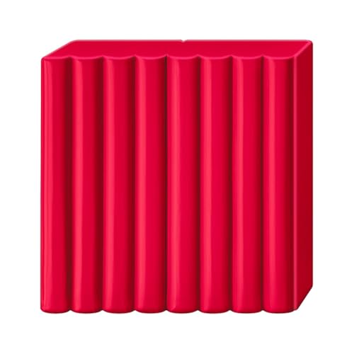 STAEDTLER Polymer Modelling Clay - FIMO Professional - Oven Bake Clay - Carmine, 57g - 1 Block, 8040-29 - color: Carmine