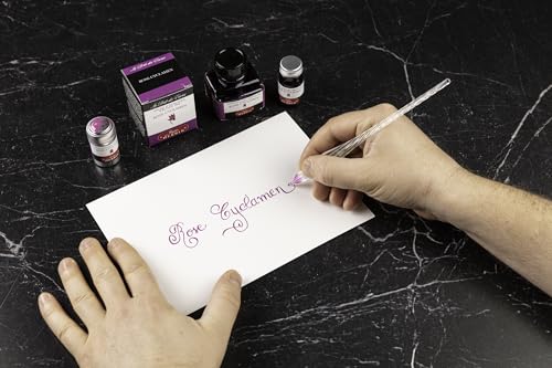 Herbin Fountain Pen Ink - 30ml Bottled - Rose Cyclamen - color: Rose Cyclamen, size: 1 fl oz