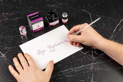 Herbin Fountain Pen Ink - 30ml Bottled - Rose Cyclamen - color: Rose Cyclamen, size: 1 fl oz