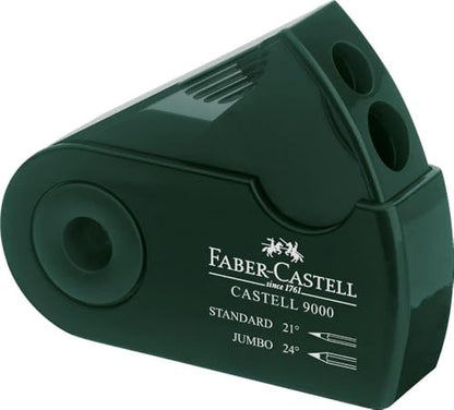 Faber-Castell 9000 Jumbo Graphite Pencil Set - 2 Graphite Sketch Pencils (2B, 4B), Double Hole Pencil Sharpener, Dust Free Art Eraser - Graphite Pencils for Drawing, Sketching and Shading - style: Utilitarian