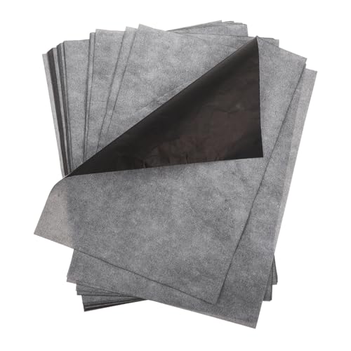 Beatifufu A4 Carbon Transfer Paper 100 Sheets One-Side Graphite Copy Paper for Tracing Drawing Art Pattern Transfer and Craft Projects