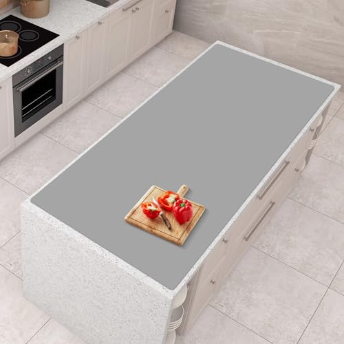 AECHY Silicone Mats for Kitchen Counter 47"x23.6"x0.08”, Largest Heat Resistant Mat Shipped Rolled Up Kitchen Island Silicone Countertop Protector Mat Nonslip Extra Large Counter Mat, Dark Gray - color: Dark Gray, size: 47"L x 23.6"W