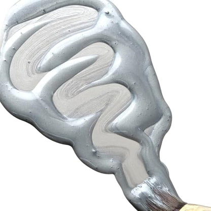 GOLDEN High Flow Acrylics, Iridescent Silver (Fine), 4 fl. oz. Bottle, Professional Acrylic Paint, Semi-Transparent