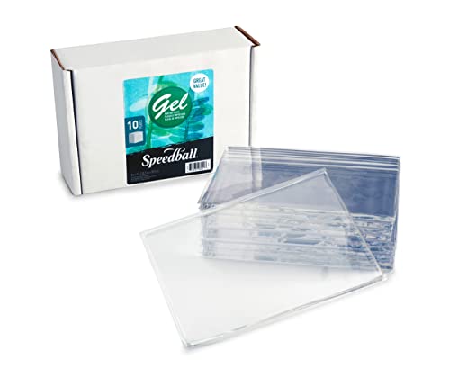 Speedball 8041 5" x 7" Gel Printing Plate (10 Plates) - size: 5" x 7"