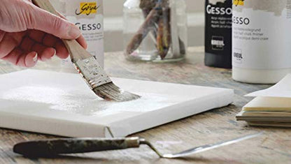 Kreul Solo Goya Gesso White 250 ml Primer for Painting Substrates Acrylic Semi-Chalk Base Waterproof and Good Opaque