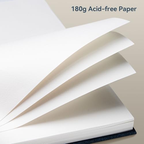 Arrtx Premium A6 Sketchbook 5.8"x4.1" - 60 Sheets/120 Pages, 180gsm Acid-Free Paper Blank Sketch Book, Hardcover Portable Artist Sketch Journal for Drawing, Illustration & Travel - size: A6