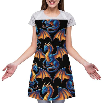 Chef Bib Apron for Restaurant, Anti-Stain with Pocket Adjustable, Cooking Dishwashing Lab Use - color: Style (543)