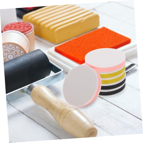 jojofuny 6pcs Carving Rubber Blocks for Stamps Easy Engraving and Printing Soft Texture for Detail Work for Artists and Craft Projects